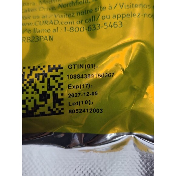 4 in X 3 yds CURAD Non-Adhering Dressing Xeroform Sterile CUR253200, Exp 2027 - Picture 3 of 4